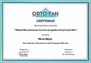 Certyfikat Orto-Fan