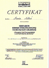 Certyfikat Krakdent